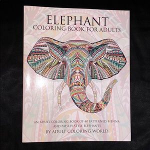 🐘 ELEPHANT adult coloring book 🐘